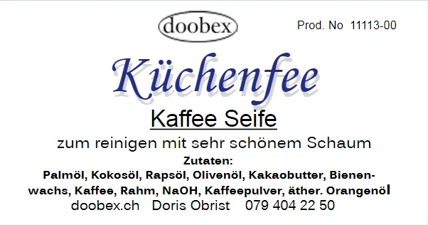 11113-00  Küchenfee /  Kaffeeseife